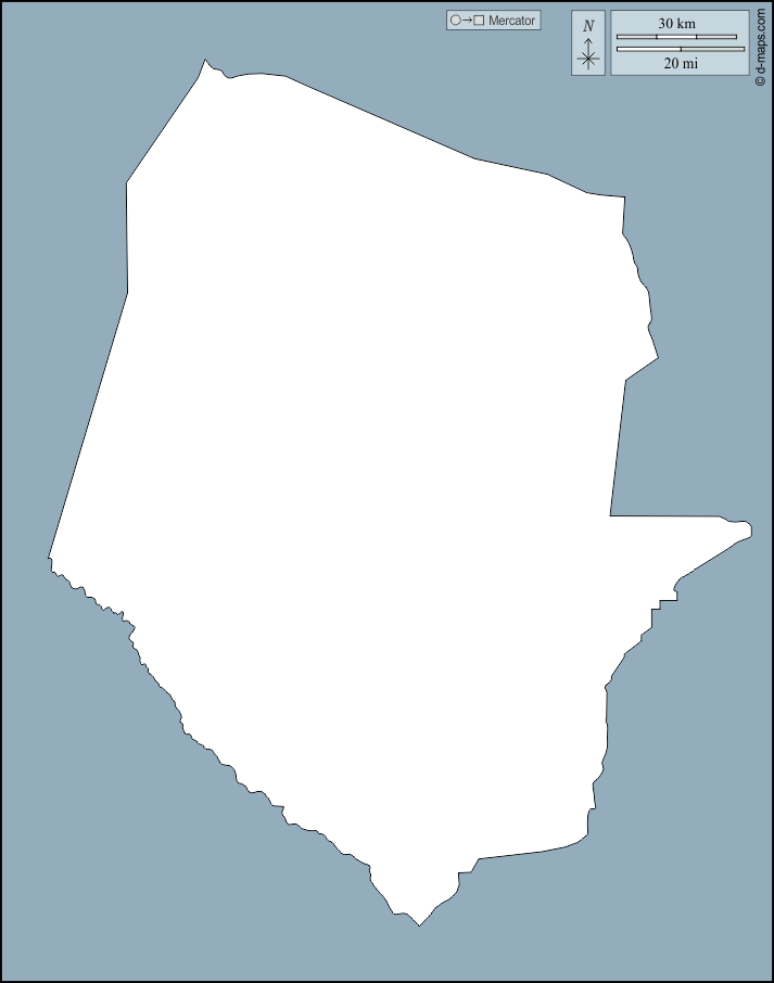 Boquerón : d-maps.com: free map, free blank map, free outline map, free base map : outline