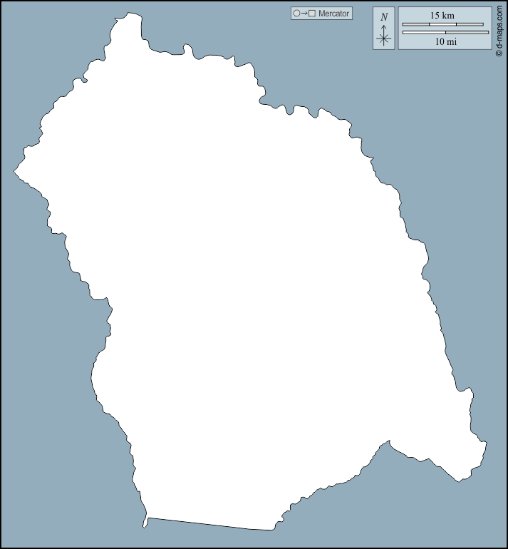 Flores : d-maps.com: carte géographique gratuite, carte géographique muette gratuite, carte vierge gratuite, fond de carte gratuit, formats graphiques courants : contours