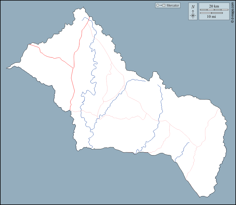 Rivera : d-maps.com: carte géographique gratuite, carte géographique muette gratuite, carte vierge gratuite, fond de carte gratuit, formats graphiques courants : contours, hydrographie, routes