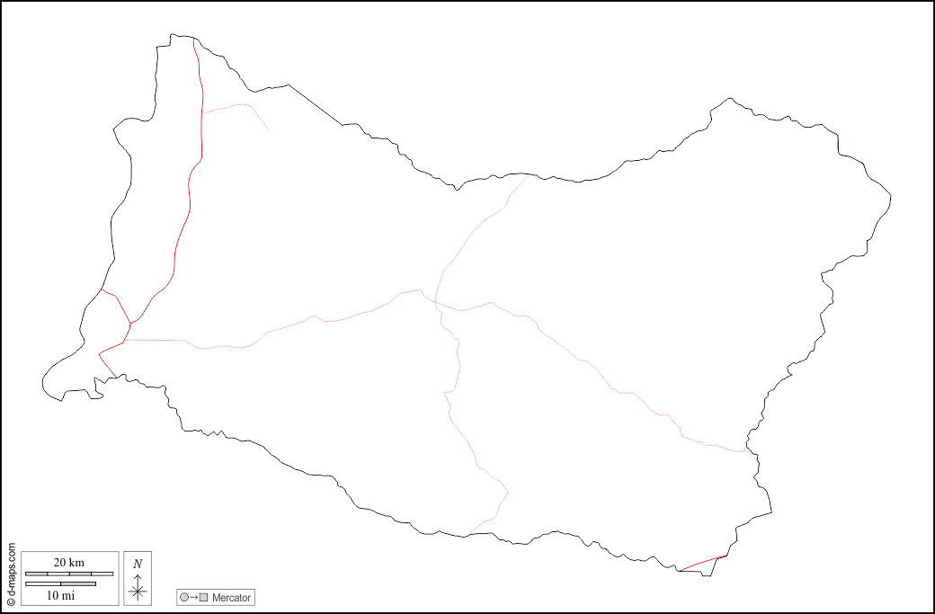 Salto : d-maps.com: carte géographique gratuite, carte géographique muette gratuite, carte vierge gratuite, fond de carte gratuit, formats graphiques courants : contours, routes, blanc