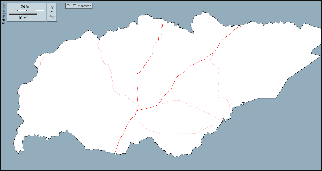إدارة ترينتا ي تريس : خريطة مجانية, خريطة خاليه من الفراغ, خريطة الخطوط العريضة, خريطة القاعدة الحرة
 : الخطوط العريضة, الطرق