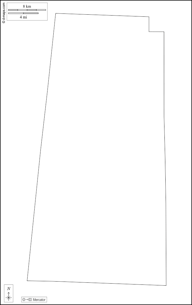 Contea di Lamar : d-maps.com: mappa gratuita, mappa muta gratuita, cartina muta gratuita : contorni, bianco