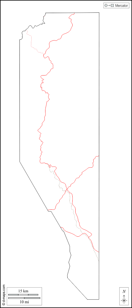 Contea di Greenlee : d-maps.com: mappa gratuita, mappa muta gratuita, cartina muta gratuita : contorni, strade, bianco