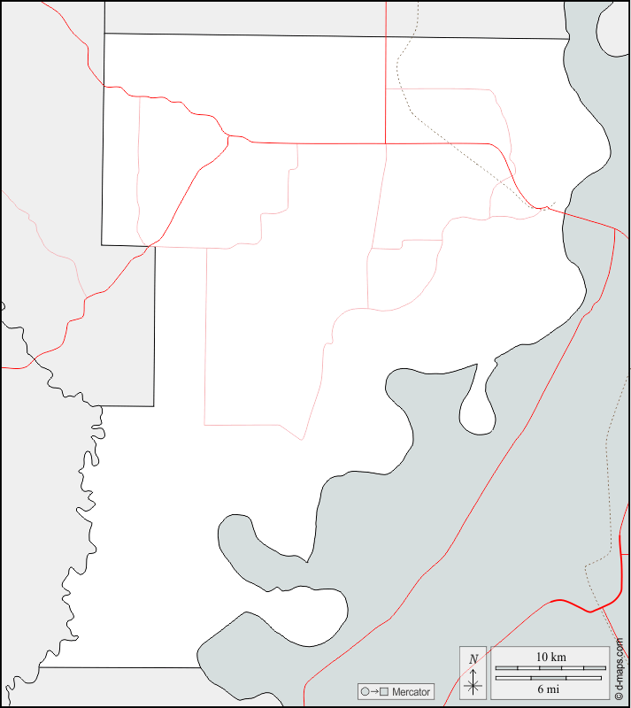 Contea di Phillips : d-maps.com: mappa gratuita, mappa muta gratuita, cartina muta gratuita : frontiere, strade