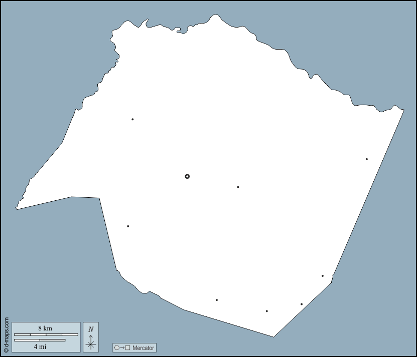 Contea di Saluda : d-maps.com: mappa gratuita, mappa muta gratuita, cartina muta gratuita : contorni, principali città