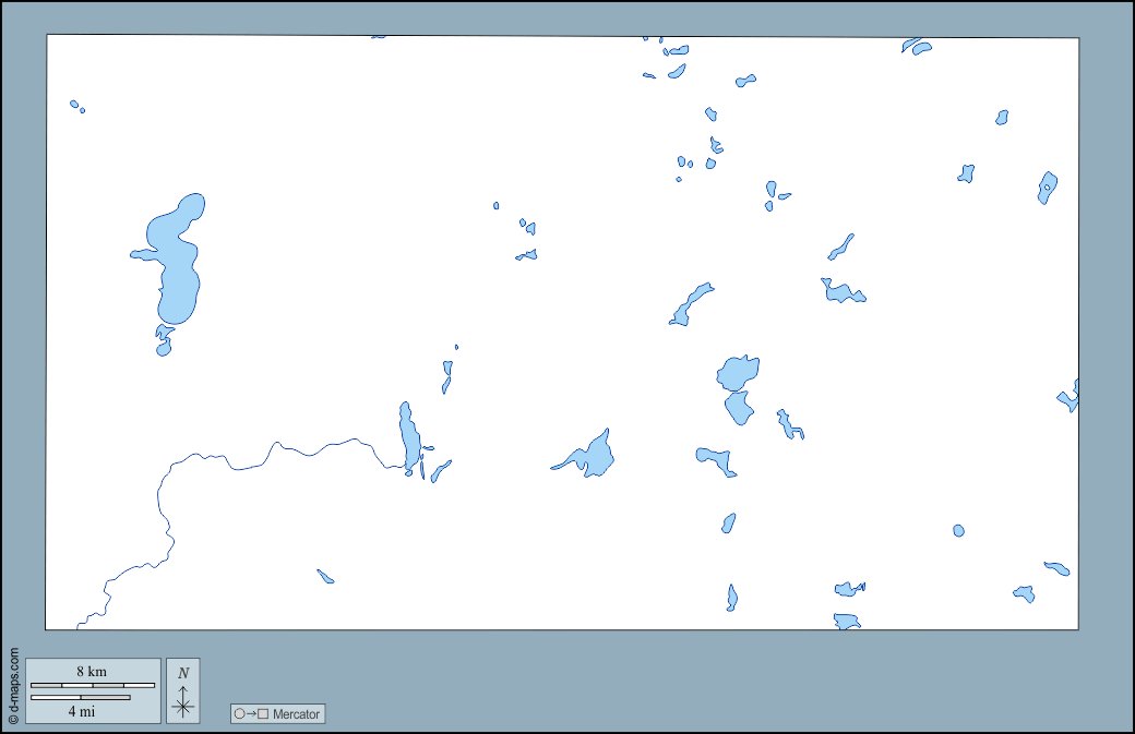 Contea di Logan : d-maps.com: mappa gratuita, mappa muta gratuita, cartina muta gratuita : contorni, idrografia