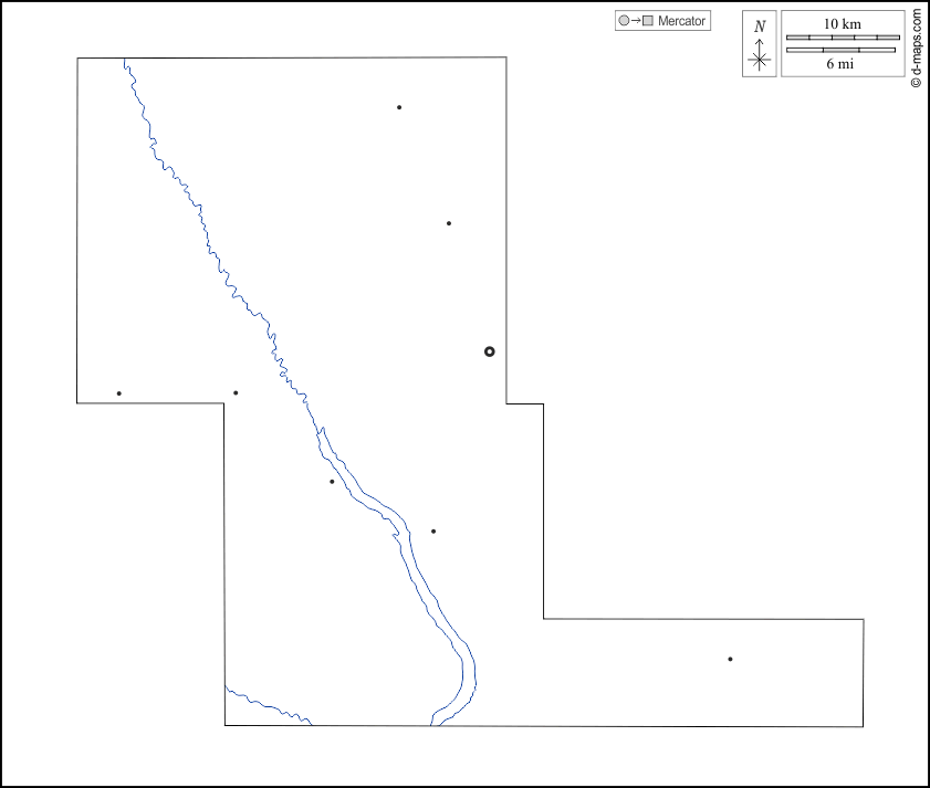 Renville County : d-maps.com: Kostenlose Karten, kostenlose stumme Karte, kostenlose unausgefüllt Landkarte, kostenlose hochauflösende Umrisskarte : Umrisse, Hydrografie, Wichtige Städte, weiß