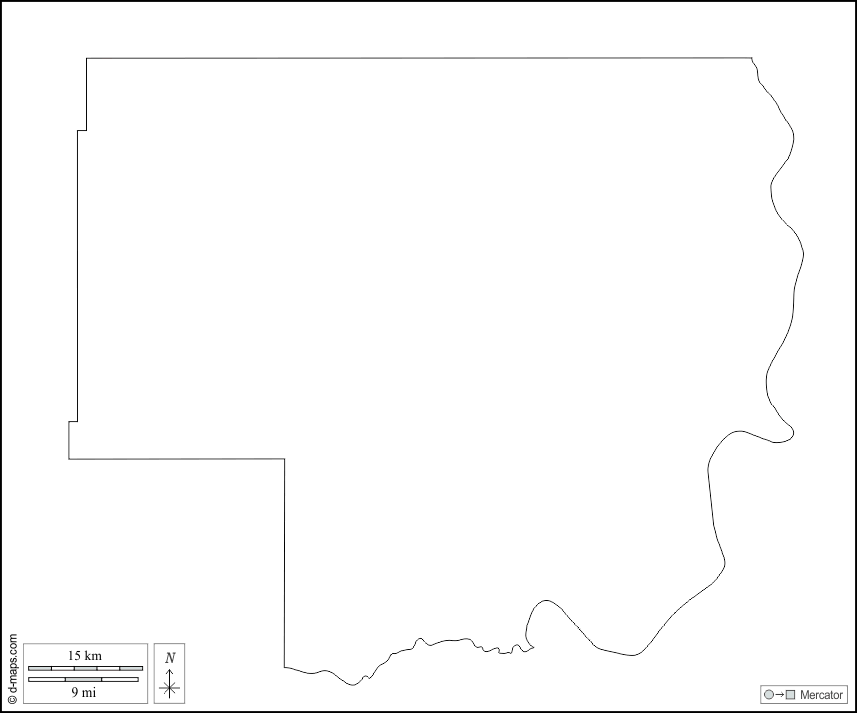 Condado de Dewey : d-maps.com: mapa livre, mapa em branco livre, mapa livre do esboço, mapa básico livre
 : contornos, branco