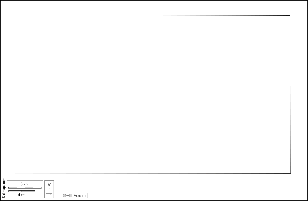 Contea di Faulk : d-maps.com: mappa gratuita, mappa muta gratuita, cartina muta gratuita : contorni, bianco