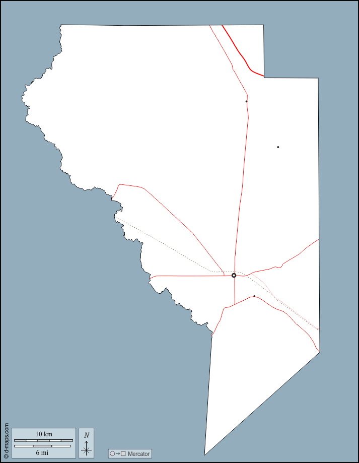 Contea di Okeechobee : d-maps.com: mappa gratuita, mappa muta gratuita, cartina muta gratuita : contorni, principali città, strade