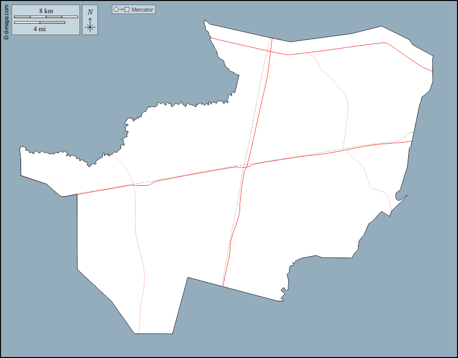 Brantley County : d-maps.com: Kostenlose Karten, kostenlose stumme Karte, kostenlose unausgefüllt Landkarte, kostenlose hochauflösende Umrisskarte : Umrisse, Straßen
