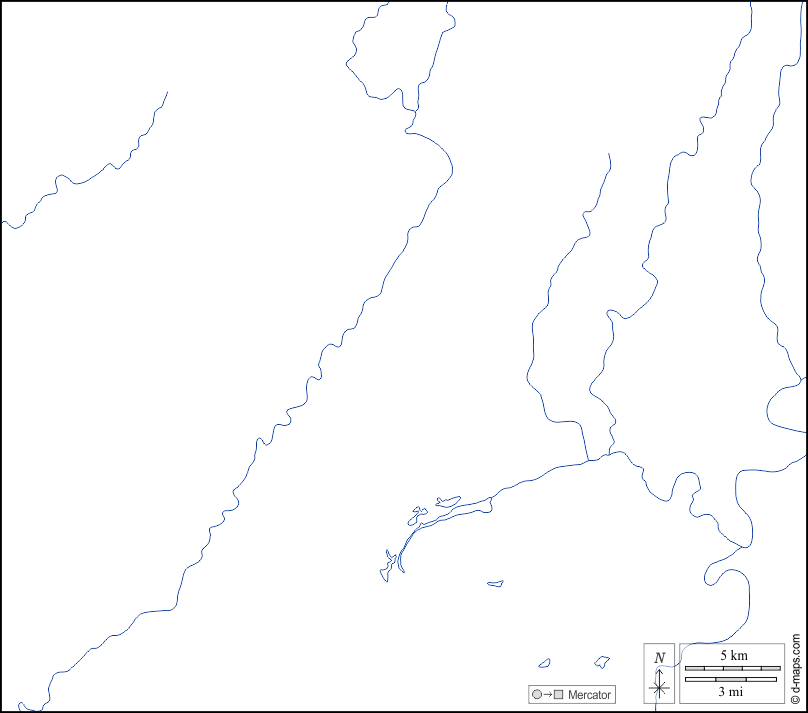 Contea di Chattooga : d-maps.com: mappa gratuita, mappa muta gratuita, cartina muta gratuita : litorali, idrografia, bianco