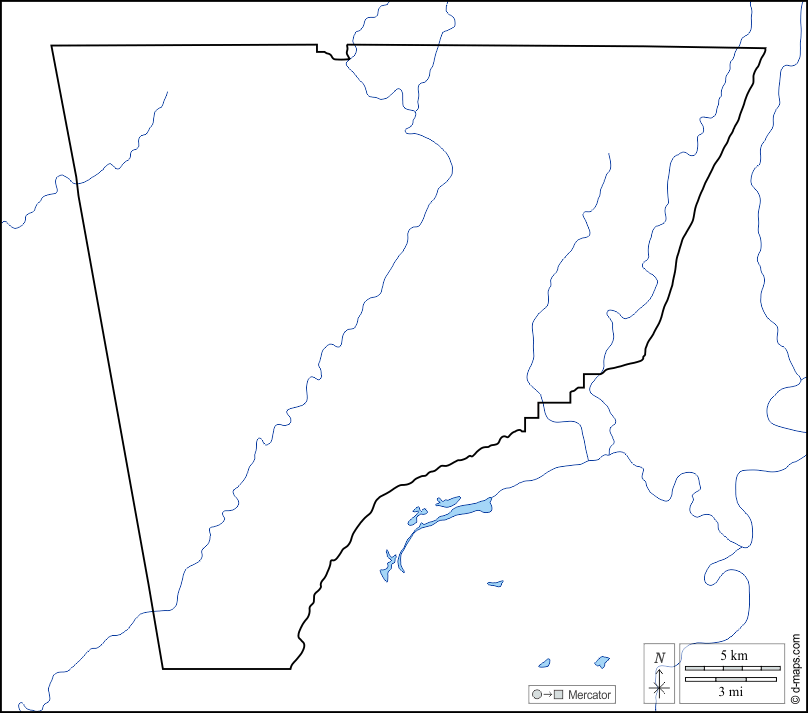 Chattooga County : d-maps.com: Kostenlose Karten, kostenlose stumme Karte, kostenlose unausgefüllt Landkarte, kostenlose hochauflösende Umrisskarte : Küsten, Grenzen, Hydrografie