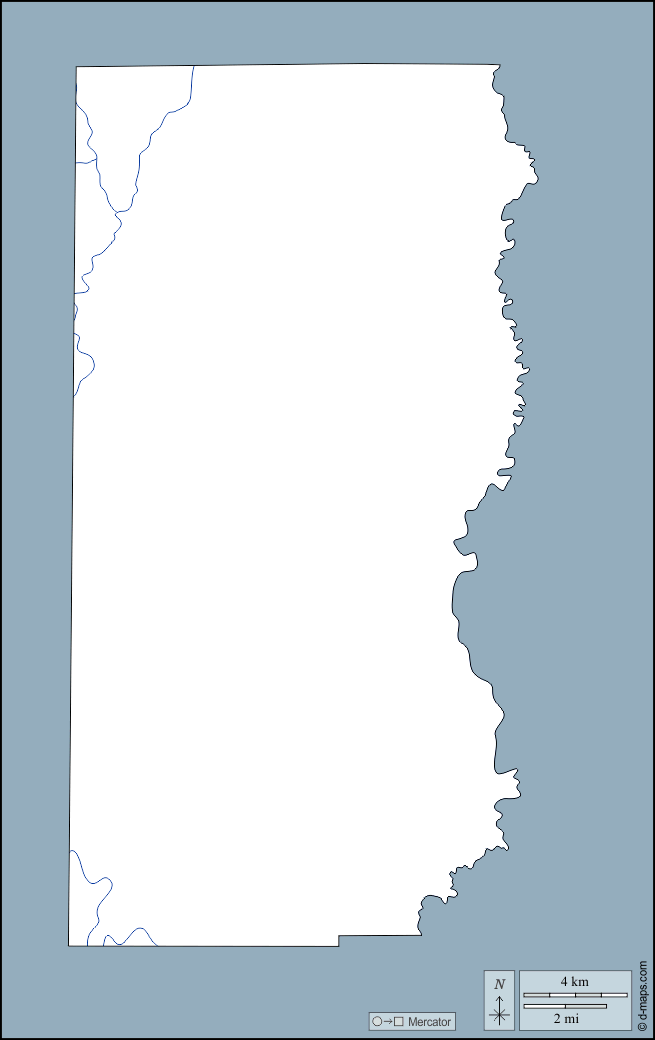 Edwards County : d-maps.com: free map, free blank map, free outline map, free base map : outline, hydrography