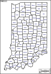 Indiana: Free maps, free blank maps, free outline maps, free base maps