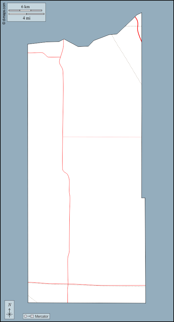 Contea di Newton : d-maps.com: mappa gratuita, mappa muta gratuita, cartina muta gratuita : contorni, strade