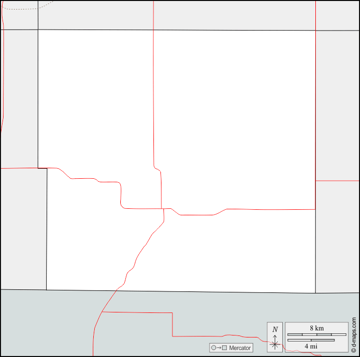 Contea di Taylor : d-maps.com: mappa gratuita, mappa muta gratuita, cartina muta gratuita : frontiere, strade
