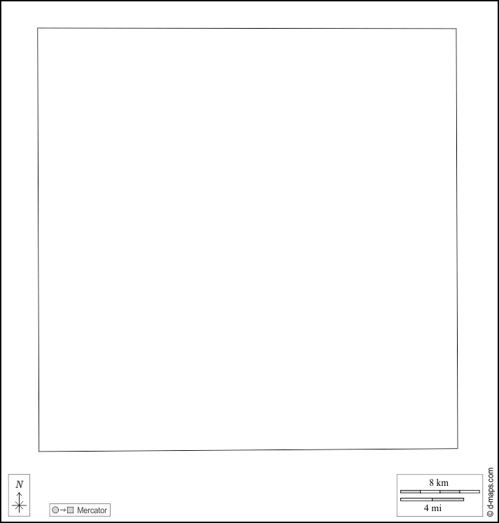 Contea di Stevens : d-maps.com: mappa gratuita, mappa muta gratuita, cartina muta gratuita : contorni, bianco