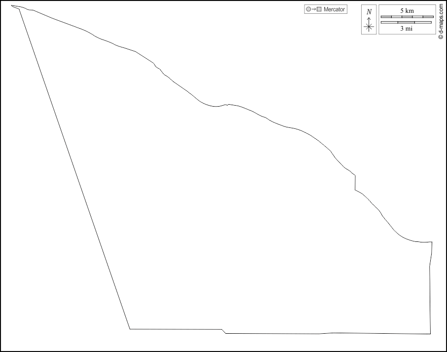 Contea di McCracken : d-maps.com: mappa gratuita, mappa muta gratuita, cartina muta gratuita : contorni, bianco