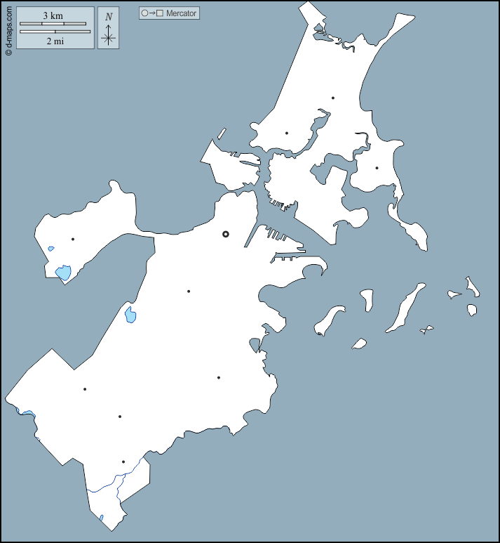Contea di Suffolk : d-maps.com: mappa gratuita, mappa muta gratuita, cartina muta gratuita : contorni, idrografia, quartieri
