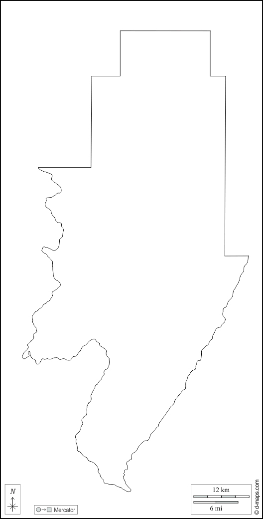 メノミニー郡 : d-maps.com: 無料地図, 無料の空の地図, 無料のアウトラインマップ, 無料のベースマップ
 : 輪郭, 白い