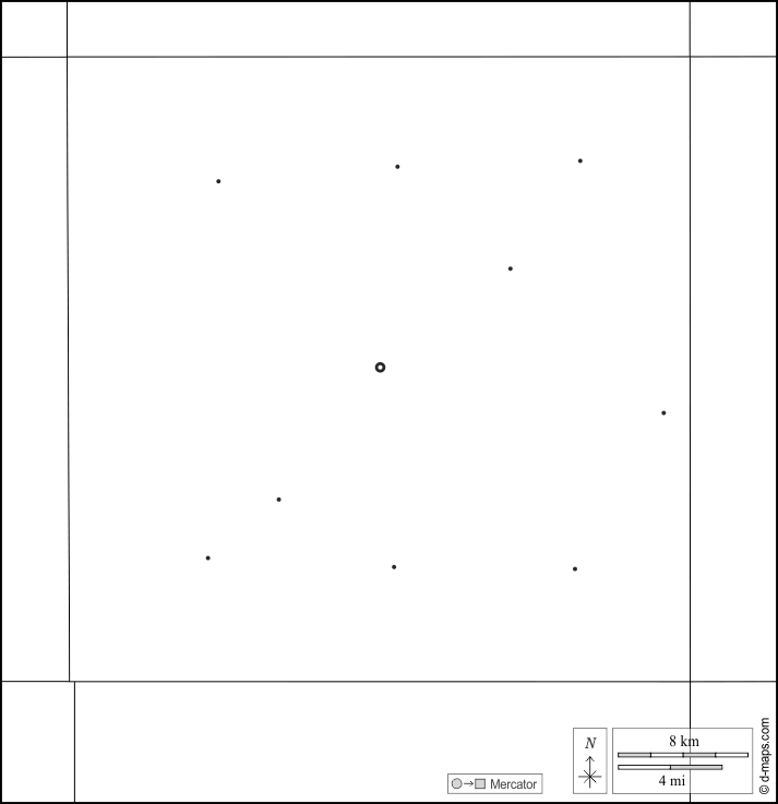 Contea di Fillmore : d-maps.com: mappa gratuita, mappa muta gratuita, cartina muta gratuita : frontiere, principali città, bianco