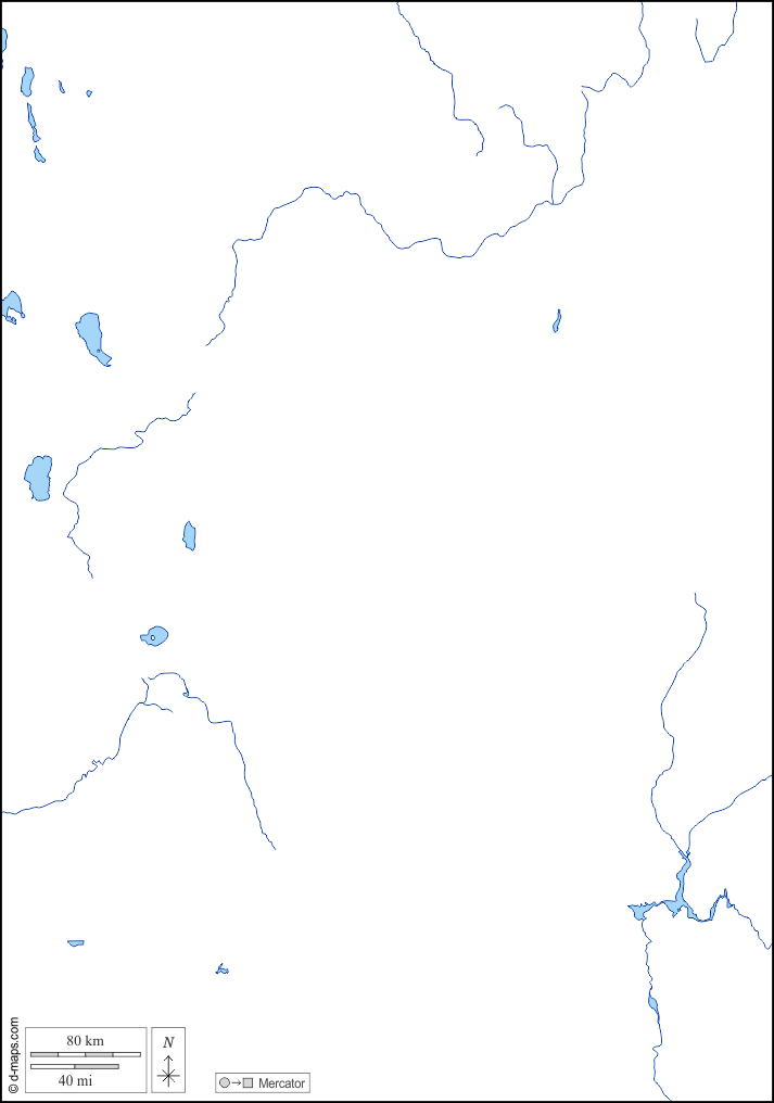 Nevada : d-maps.com: free map, free blank map, free outline map, free base map : hydrography