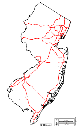 New Jersey: Free maps, free blank maps, free outline maps, free base maps