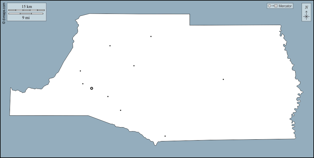 Mora County : d-maps.com: Kostenlose Karten, kostenlose stumme Karte, kostenlose unausgefüllt Landkarte, kostenlose hochauflösende Umrisskarte : Umrisse, Wichtige Städte