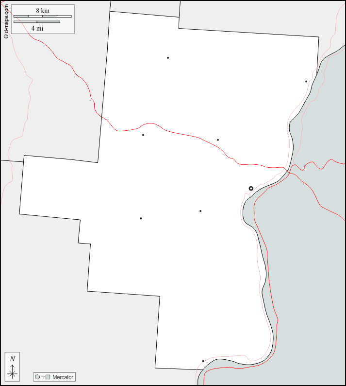 加利亚县 : d-maps.com: 免费地图, 免费的空白地图, 免费的轮廓地图, 免费基地地图 : 边界, 主要城市, 道路