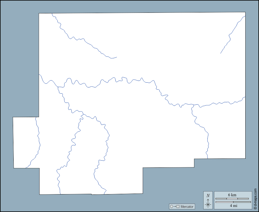 Contea di Putnam : d-maps.com: mappa gratuita, mappa muta gratuita, cartina muta gratuita : contorni, idrografia