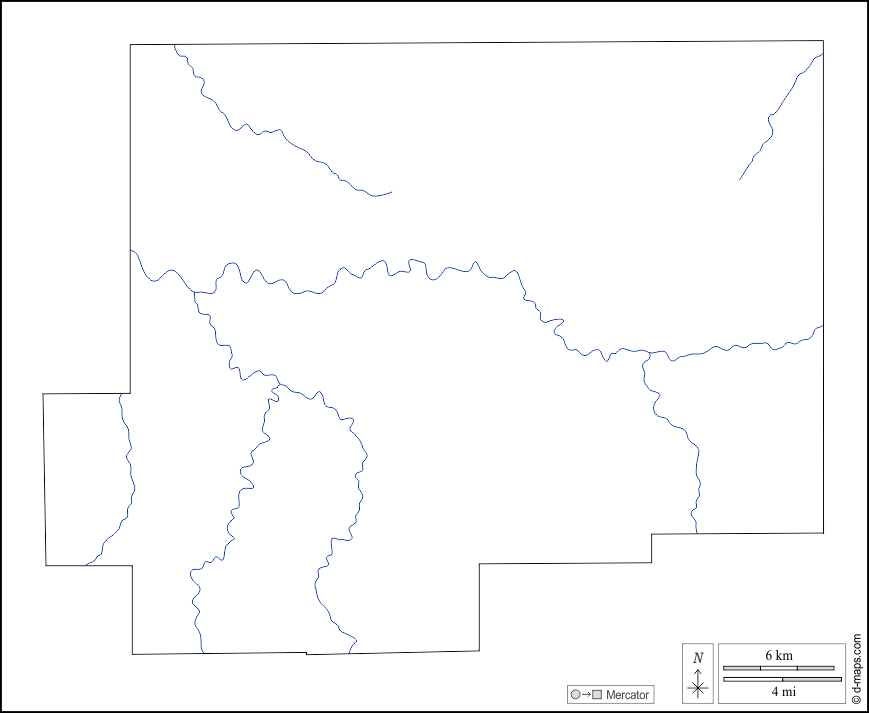 Contea di Putnam : d-maps.com: mappa gratuita, mappa muta gratuita, cartina muta gratuita : contorni, idrografia, bianco