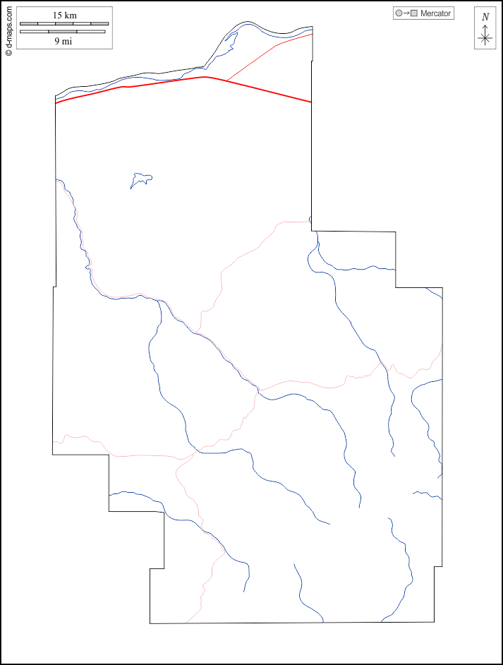 Condado de Morrow : d-maps.com: mapa livre, mapa em branco livre, mapa livre do esboço, mapa básico livre
 : contornos, hidrografia, estradas, branco