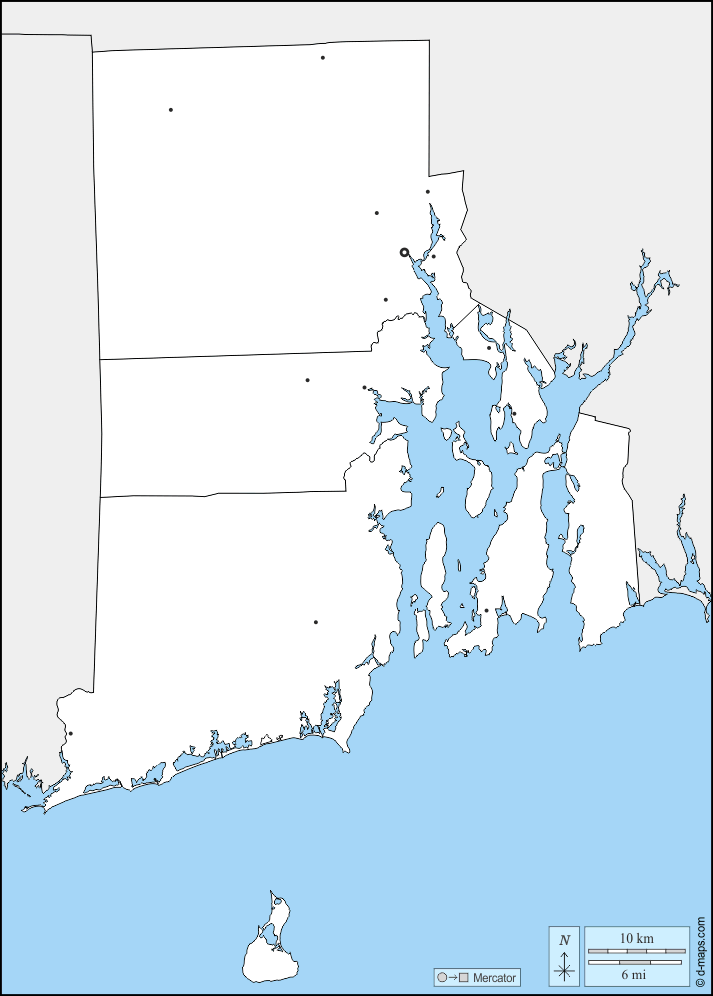 رود ايلاند : خريطة مجانية, خريطة خاليه من الفراغ, خريطة الخطوط العريضة, خريطة القاعدة الحرة
 : حدود, المقاطعات, المدن الرئيسية