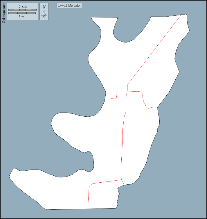 Condado de Lake : d-maps.com: mapa livre, mapa em branco livre, mapa livre do esboço, mapa básico livre
 : contornos, estradas