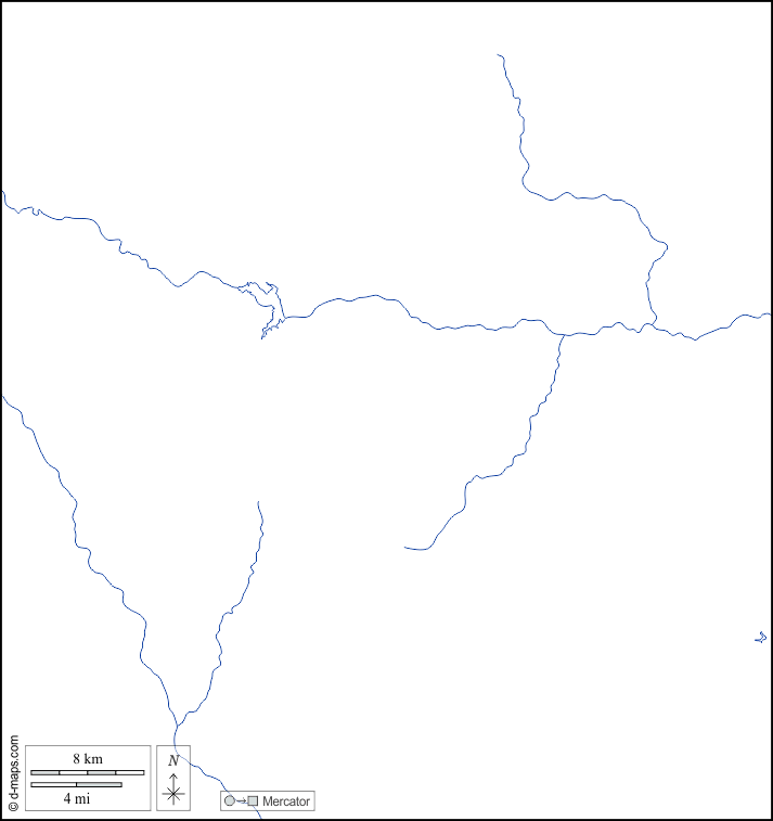 Contea di Donley : d-maps.com: mappa gratuita, mappa muta gratuita, cartina muta gratuita : litorali, idrografia, bianco