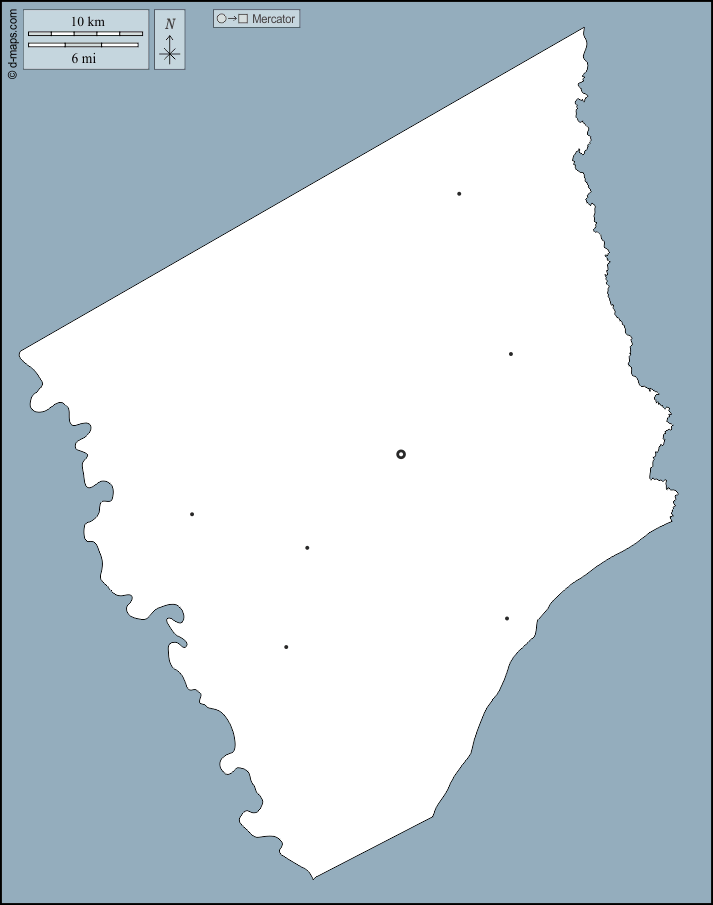 Contea di Robertson : d-maps.com: mappa gratuita, mappa muta gratuita, cartina muta gratuita : contorni, principali città