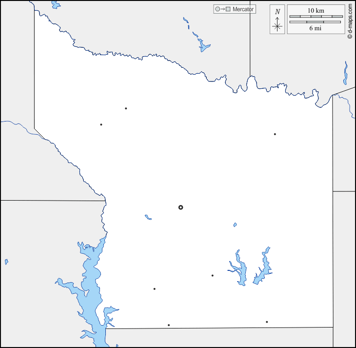 Contea di Smith : d-maps.com: mappa gratuita, mappa muta gratuita, cartina muta gratuita : frontiere, idrografia, principali città