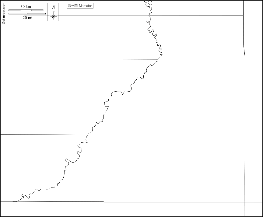 Contea di San Juan : d-maps.com: mappa gratuita, mappa muta gratuita, cartina muta gratuita : frontiere, bianco