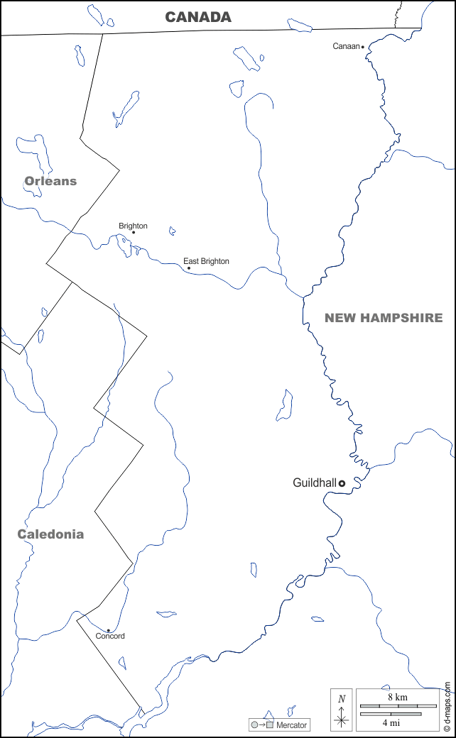 Essex County : d-maps.com: Kostenlose Karten, kostenlose stumme Karte, kostenlose unausgefüllt Landkarte, kostenlose hochauflösende Umrisskarte : Grenzen, Hydrografie, Wichtige Städte, Namen, weiß