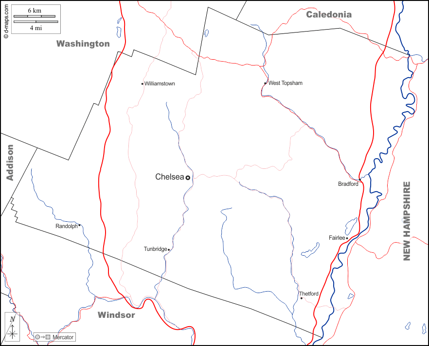 Ориндж-Каунти : d-maps.com: Бесплатная карта, бесплатная карта, свободная карта, Бесплатная базовая карта
 : границы, гидрографии, Главные города, дорог, имена, Белый