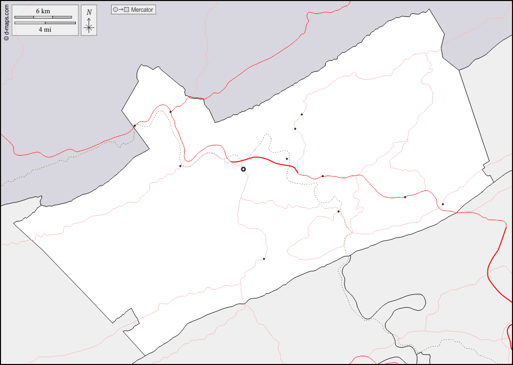 Contea di Giles : d-maps.com: mappa gratuita, mappa muta gratuita, cartina muta gratuita : frontiere, principali città, strade