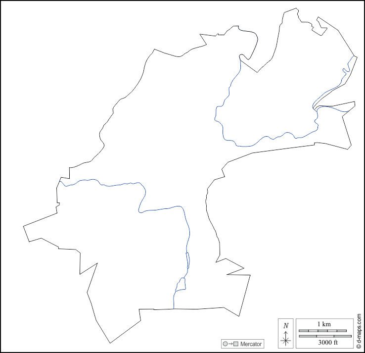 Norton : d-maps.com: mappa gratuita, mappa muta gratuita, cartina muta gratuita : contorni, idrografia, bianco