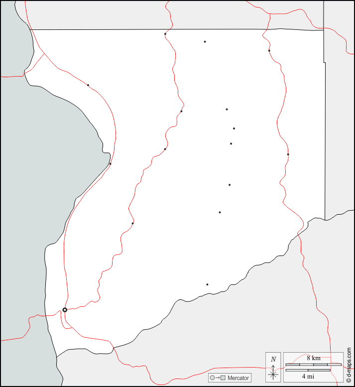 Contea di Crawford : d-maps.com: mappa gratuita, mappa muta gratuita, cartina muta gratuita : frontiere, principali città, strade