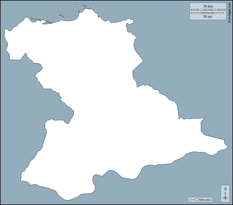 Anzoátegui : d-maps.com: mappa gratuita, mappa muta gratuita, cartina muta gratuita : contorni
