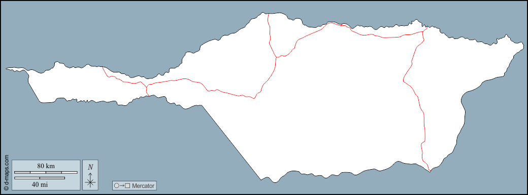 Apure : d-maps.com: Kostenlose Karten, kostenlose stumme Karte, kostenlose unausgefüllt Landkarte, kostenlose hochauflösende Umrisskarte : Umrisse, Straßen