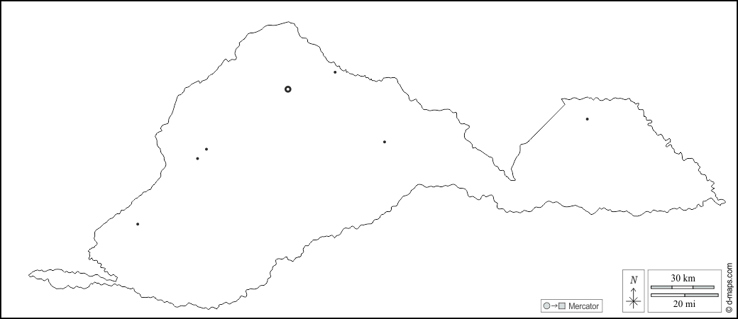 Баринас : d-maps.com: Бесплатная карта, бесплатная карта, свободная карта, Бесплатная базовая карта
 : контур, Главные города, Белый