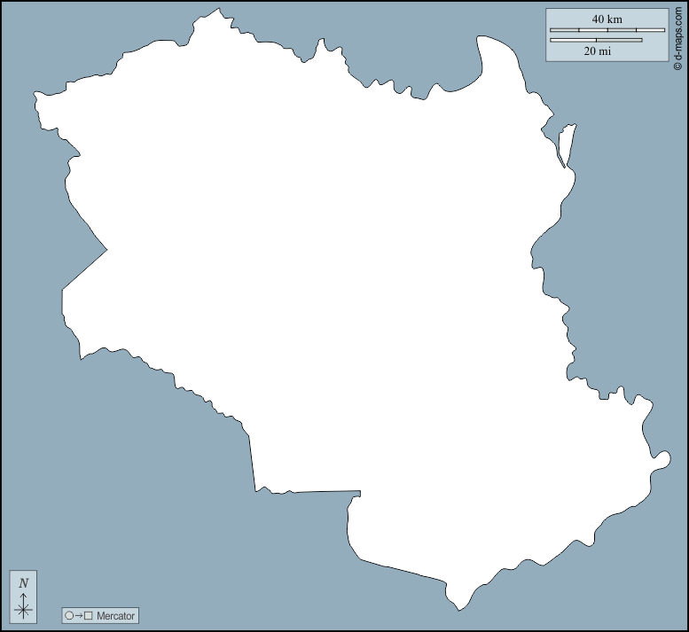 Monagas : d-maps.com: free map, free blank map, free outline map, free base map : outline