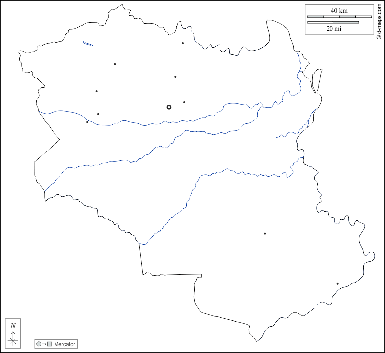 موناغاس : خريطة مجانية, خريطة خاليه من الفراغ, خريطة الخطوط العريضة, خريطة القاعدة الحرة
 : الخطوط العريضة, هيدروغرافيا, المدن الرئيسية, أبيض
