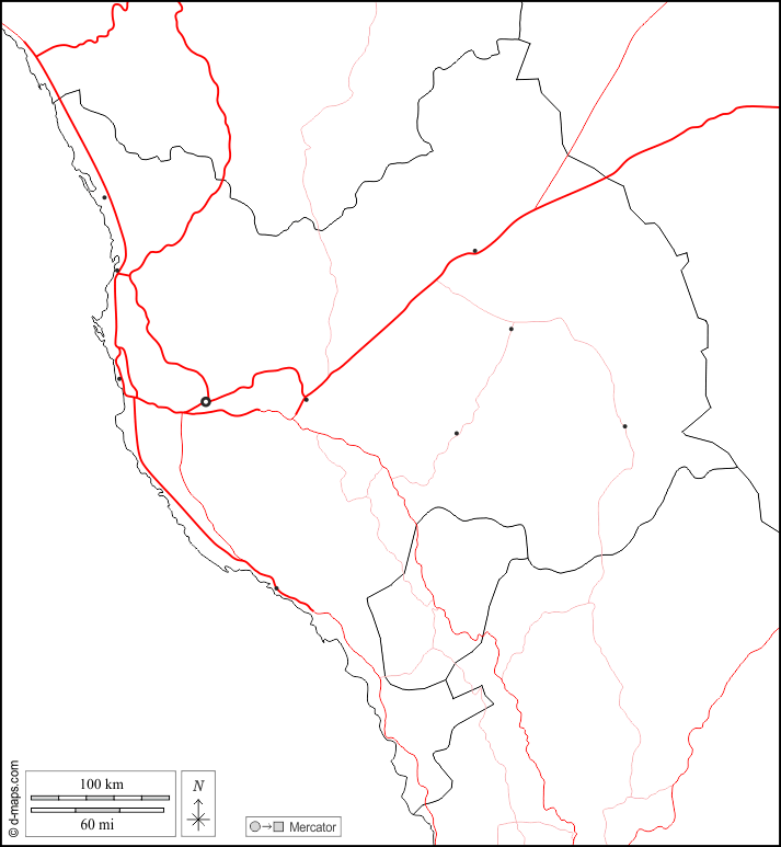Provincia della Mecca : d-maps.com: mappa gratuita, mappa muta gratuita, cartina muta gratuita : frontiere, principali città, strade, bianco